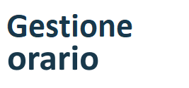 Gestione orario